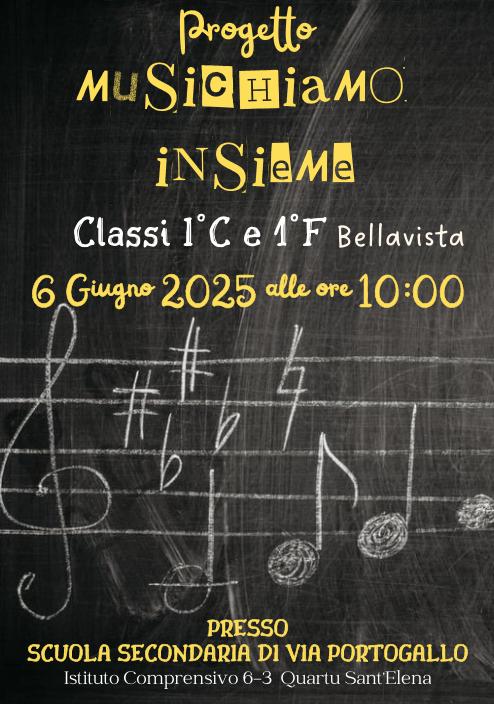 Locandina progetto di musica